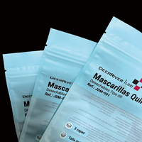 Sacs en plastique refermables en PE, pochettes personnalisées imprimées avec fermeture éclair et trou de suspension, sacs à fermeture éclair pour l'emballage de masques médicaux et de produits jetables