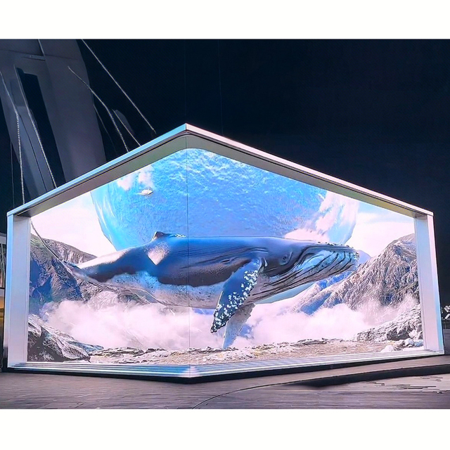 Naked Eye 3D LED Display Screen Energy Saving Eco-Friendly P10 P8 P6.67 P5 P4 Outdoor 3D LED Billboard Video Wall