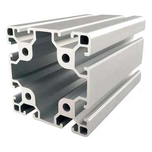 Profili in Alluminio Estruso 6063 8080 con Scanalatura a T e Servizio di Taglio per Piattaforme Industriali e Telai di Tavoli da Lavoro per Macchine CNC - Product Image 1