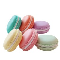 Boîte de rangement en aluminium A1684, design mini macarons, en PP, portable, pour bijoux, organisation domestique, petite taille, pour articles divers