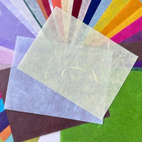 Feuille de papier en fibre de mûrier épaisse et durable, papier naturel fait main pour l'emballage de cadeaux, l'emballage et la décoration