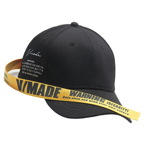 Stock été version coréenne de ruban de rue omniprésent chapeau hip hop marée mâle britannique parasol longue ceinture casquette - Product Image 4