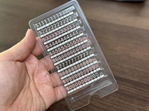 Número de montaje ajustable Contador de precios en ángulo Soporte de exhibición Etiqueta Rotación portátil Desmontable SR RS KD Precio Etiqueta Cubo Venta - Product Image 2