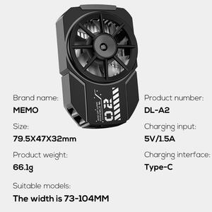 Enfriador de Teléfono Semiconductor Magnético Portátil Universal para Escritorio MEMO DLA2 - Product Image 5