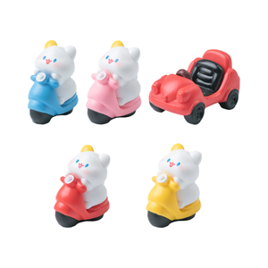 Miniature Resin <strong>Figurines</strong> <strong>Transportation</strong> Facility Realistic Cartoon 3D Car Motorcycle Cat Figure Kid Dollhouse DIY Toys Decor - Product Image 1