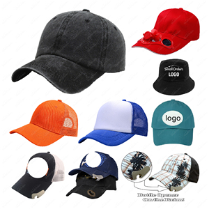 Custom Promotional Gifts Items Set 3D Embroidered logo Foam Mesh Balls Snapback Truck Driver Baseball Sports Solar Fan Hats Caps