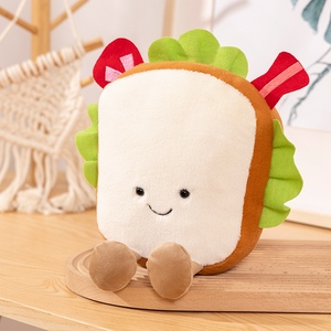 Juguete <span class=keywords><strong>de</strong></span> Peluche <span class=keywords><strong>de</strong></span> Alimentos - Pan <span class=keywords><strong>de</strong></span> Peluche - Almohada Suave <span class=keywords><strong>de</strong></span> Pan - 26cm 4 Unidades Surtidas Deliciosos Sándwiches <span class=keywords><strong>de</strong></span> Pan, Papas Fritas, Pizza y <span class=keywords><strong>Tacos</strong></span> - Product Image 3