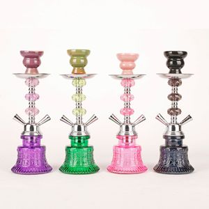 <span class=keywords><strong>Cachimba</strong></span> de vidrio doble de un solo tubo de tamaño pequeño en stock <span class=keywords><strong>Accesorios</strong></span> acrílicos Shish Juego completo - Product Image 3