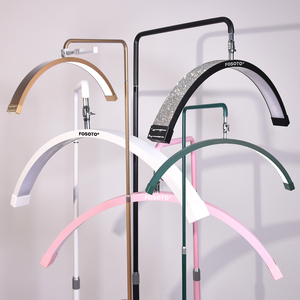 Fosoto lấp lánh 28inch lông mi đèn nửa ánh trăng ánh sáng cho Lash <span class=keywords><strong>LED</strong></span> <span class=keywords><strong>Magnifying</strong></span> Đèn vòng ánh sáng với người giữ điện thoại cho hình xăm vẻ đẹp - Product Image 1