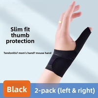 Attelle de poignet sportive respirante en Spandex avec protection des doigts et fixation par auto-agrippant pour le maintien du pouce
