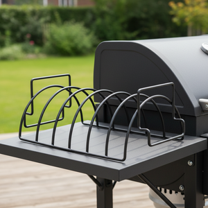 Support à grillades extra large antiadhésif en acier revêtu de porcelaine, capacité de 6 grilles complètes pour accessoires de barbecue, <span class=keywords><strong>fumoir</strong></span> et grill - Product Image 1
