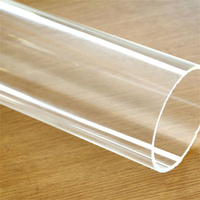 Tube en acrylique PMMA transparent blanc laiteux écologique de 330 mm pour panneaux publicitaires UV, tailles personnalisées, découpe