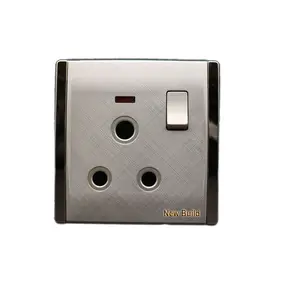 Wall Power Outlet, Electrical Switch with Socket, 220V Plug Socket with LED Indicator Light