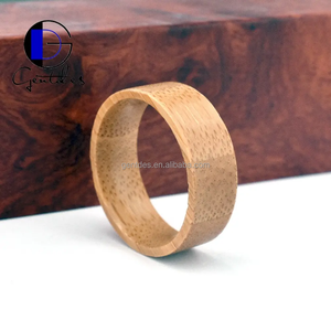 जेंटस गहने 8 मिमी फ्लैट बांस खाली लकड़ी की अंगूठी यूनिसेक्स वादा पुरुषों महिलाओं को अनुकूलित इनले अनंत काल शादी की अंगूठी के लिए - Product Image 2