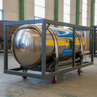 Cylindre d'oxygène liquide cryogénique de gaz industriel de grande production LOX/LIN/LAr Dewar
