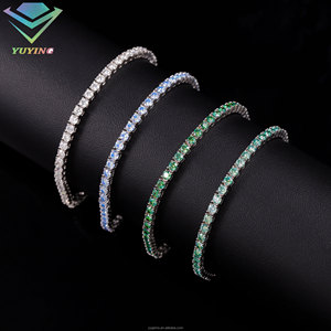 Pulsera de tenis de moissanita VVS GRA estilo hip-hop en oferta, 100% pasa el probador de diamantes, plata 925 chapada en oro de 18K, pulsera con corte de todos los estilos - Product Image 5