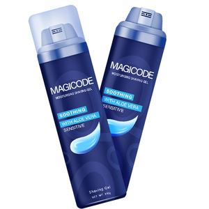 Gel de afeitar para hombres, <span class=keywords><strong>espuma</strong></span> rica en frío para calmar la piel <span class=keywords><strong>con</strong></span> ingredientes hidratantes, Aloe Vera, fácil de limpiar, Gel de afeitar hidratante - Product Image 4