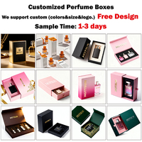 Boîte rigide noire personnalisée avec plateau intérieur en EVA floqué pour flacon de parfum carré, emballage de marque