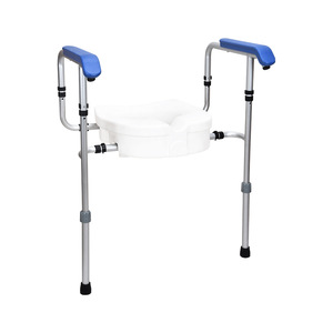 Wei Yikang Aluminum Alloy Toilet Riser With <b>Grab</b> <b>Bar</b> For Bathroom Safety Assistance KDB502F01 - Product Image 3