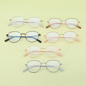 Trung quốc sản xuất tinh khiết Bộ nhớ <span class=keywords><strong>Titanium</strong></span> kim loại kính quang học khung tùy chỉnh thời trang phụ nữ kính khung - Product Image 2