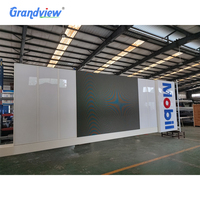 Enseigne pylon extérieure personnalisée en gros pour station-service, avec logo LED lumineux, fonction SDK, fabricant OEM, garantie 1 an