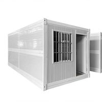 Maisons conteneurs préfabriquées pliantes 20 pieds 40 pieds à installation rapide, design moderne, pour usage extérieur, mini-maisons, bureau de chantier