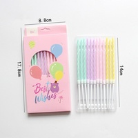 Bougie de fête, bougie d'anniversaire, bougie en cire de paraffine, colorée, décoration de gâteau pour enfants, bougies en spirale pastel