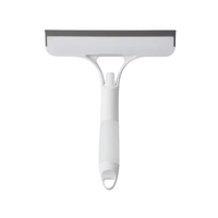 Brosse de nettoyage de vitres multifonctionnelle 3-en-1 en plastique écologique avec pulvérisateur et chiffon microfibre doux pour verre et miroir