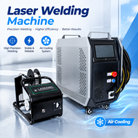 Mesin Las Laser Serat Genggam 4 in 1 Berpendingin Udara 700W 1200W 1500W 2000W untuk Flensa Saluran Ventilasi HVAC