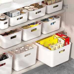 Boîte de rangement de bureau de couleur unie, organisateur multifonction de 26.8Cm pour cosmétiques, panier de rangement pour armoire de cuisine - Product Image 3