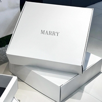 Boîtes d'expédition en carton ondulé écologiques personnalisées, blanches, avec impression de logo pour l'emballage de cadeaux