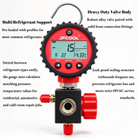 Manomètre numérique JF01H -14,5-800 psi, testeur haute pression, précision 0,5 % FS, 87 réfrigérants, outil de réparation HVAC à valve unique