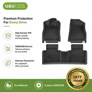 Tapis de voiture 3D imperméables, accessoires intérieurs de voiture, tapis de sol pour véhicules sur mesure, résistants, inodores, en TPE - Product Image 1