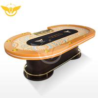 YH Texas Poker Table Luxe-Casino en bois personnalisé Led Poker Table 10 joueurs Pokertisch Pokertafel