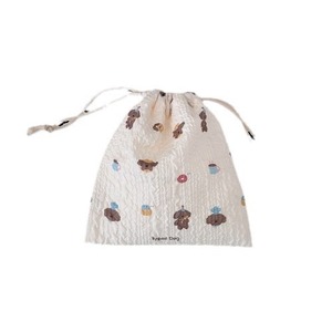 Juego de 3 Bolsas de Almacenamiento con Cordón de Dibujos Animados, Bolsa de Cosméticos con Estampado de Conejo, Bolsa Portátil para Lápiz Labial para Estudiantes y Niñas, Venta al por Mayor - Product Image 5