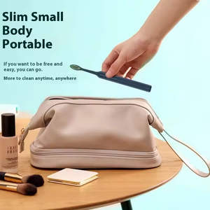 Brosse à dents sonique vibrante rechargeable à poils doux avec une autonomie de 100 jours, étanche IPX7, brosse à dents électrique portable - Product Image 5