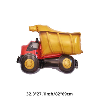 Nouveaux Ballons en Aluminium Véhicules de Construction : Excavatrices, Grues, Camions, Chariots Élévateurs – Fournitures de Fête d'Anniversaire pour Garçons, Décorations DIY