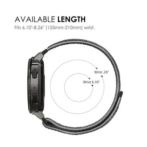 Pulsera de 20mm y 22mm para <span class=keywords><strong>Samsung</strong></span> Galaxy Watch Active 2 <span class=keywords><strong>Correa</strong></span> de 40mm y 44mm <span class=keywords><strong>Correa</strong></span> de reloj activa <span class=keywords><strong>Gear</strong></span> <span class=keywords><strong>S3</strong></span> Watch 3 45 41mm Banda de nailon - Product Image 4