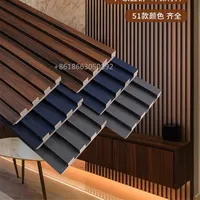 3D Dekorasi Interior Rumah Kayu Modern/Panel Dinding Mdf Panel Dinding Kayu Oak Padat Panel Kayu Bergalur