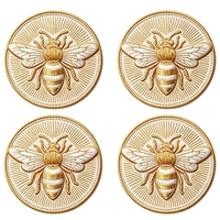 Patchs adhésifs ronds brodés haute densité à thermocoller, motif insecte, pour vêtements et chapeaux, provenant directement de l'usine d'origine