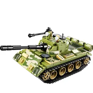 Proveedores de Shantou Tanque del ejército Juguete Unión Soviética Rusia Tanque medio T62 Tanque de batalla 427 piezas Compatible Marca principal con 2 soldados
