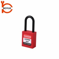 Cadenas de sécurité Loto Boyue durable de haute qualité avec anse en nylon de 38 mm et clé maîtresse, certifié CE, modèle PL38-KD