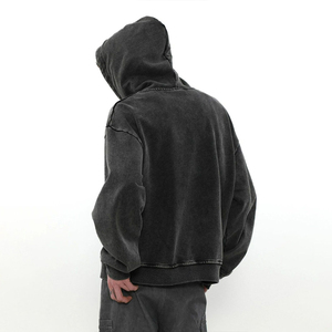 Sudadera con Capucha Kingsen Personalizada de Algodón para Hombre, Estilo Vintage, Lavada, de Felpa Francesa, Bordada, con Estampado Digital, Transpirable y Ecológica - Product Image 5