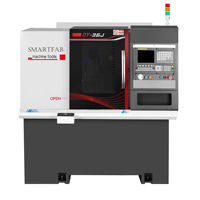 Mini máquina de torno CNC automática profesional de alta velocidad Diseño de cama inclinada horizontal estable duradero con alta precisión