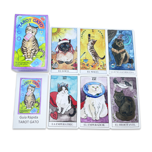 Carte Oracle personnalisée avec guide Impression 4/C Carte de jeu Langue personnalisée Jeu de tarot animal de haute qualité - Product Image 2