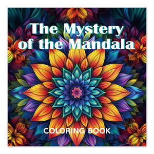 Livre de coloriage pour <span class=keywords><strong>adultes</strong></span> à la mode, motif mandala floral, 24 pages, papier kraft, couverture souple, illustrations créatives - Product Image 6