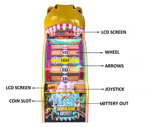 Máquina <span class=keywords><strong>de</strong></span> Juego <span class=keywords><strong>de</strong></span> Lotería con Ruedas <span class=keywords><strong>de</strong></span> Dinosaurios que Funciona con Monedas, Juego <span class=keywords><strong>de</strong></span> Carreras para Niños, Deportes <span class=keywords><strong>de</strong></span> Interior, con Tickets - Product Image 4