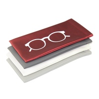 Étuis souples en cuir PU pour lunettes de vue et de soleil avec fermeture à ressort