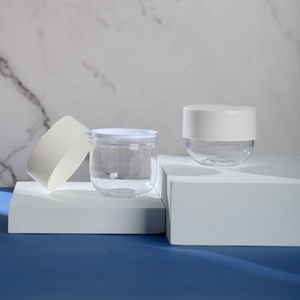 3oz 6oz 8oz Oval shape matte surface PP plastic hair cream jar body butter jar