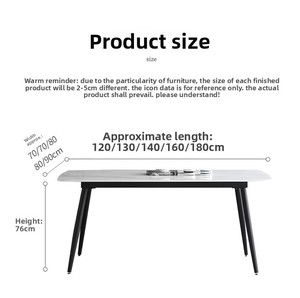 Đương Đại sáng thiêu kết đá bàn ăn đặt cho <span class=keywords><strong>6</strong></span> chỗ ngồi với bullnose vuông cạnh nhà biệt thự khách sạn phòng ăn đồ nội thất - Product Image 5